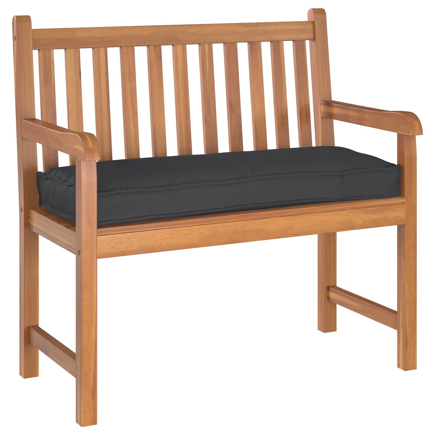 Cuscino Nero 100 x 40 x 8 cm Tessuto Oxford | homemem39