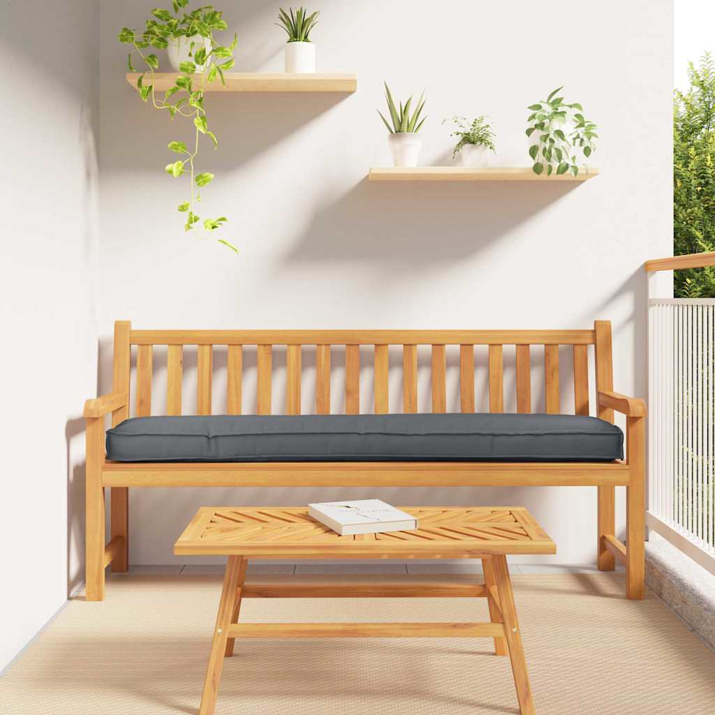 Cuscino per pallet Antracite 180 x 40 x 8 cm Tessuto Oxford