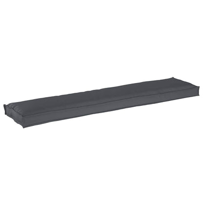 Cuscino per pallet Antracite 180 x 40 x 8 cm Tessuto Oxford