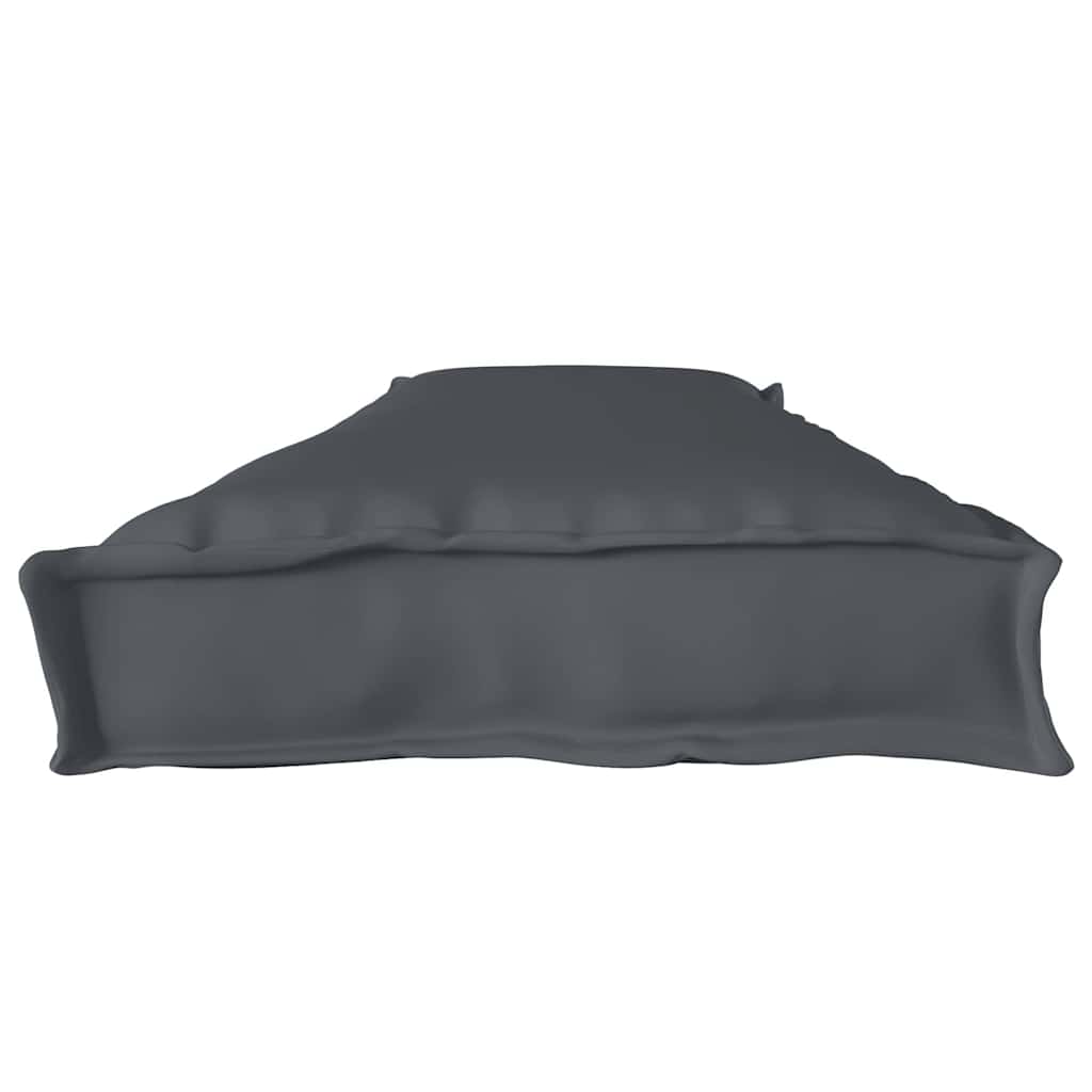 Cuscino per pallet Antracite 180 x 40 x 8 cm Tessuto Oxford | homemem39