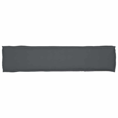 Cuscino per pallet Antracite 180 x 40 x 8 cm Tessuto Oxford