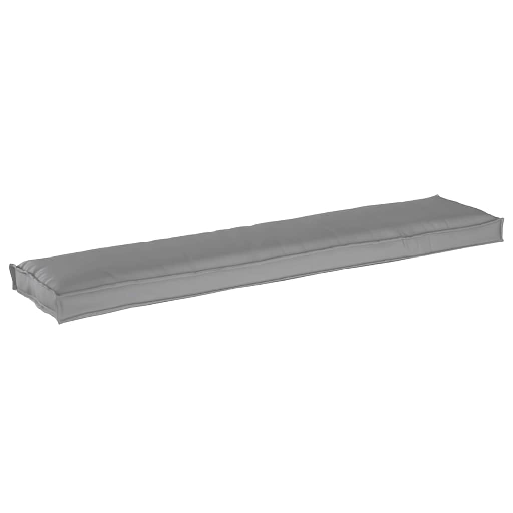 Cuscino per pallet Tessuto Oxford Grigio 180 x 40 x 8 cm | homemem39