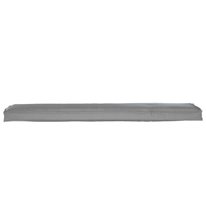 Cuscino per pallet Tessuto Oxford Grigio 180 x 40 x 8 cm | homemem39