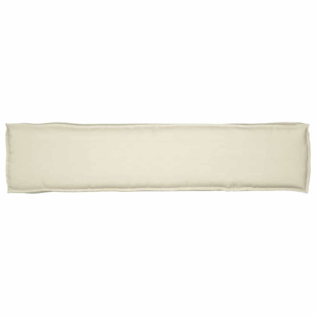 Cuscino per pallet Crema 180 x 40 x 8 cm Tessuto Oxford | homemem39