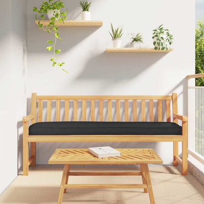 Cuscino per pallet Nero 180 x 40 x 8 cm Tessuto Oxford | homemem39
