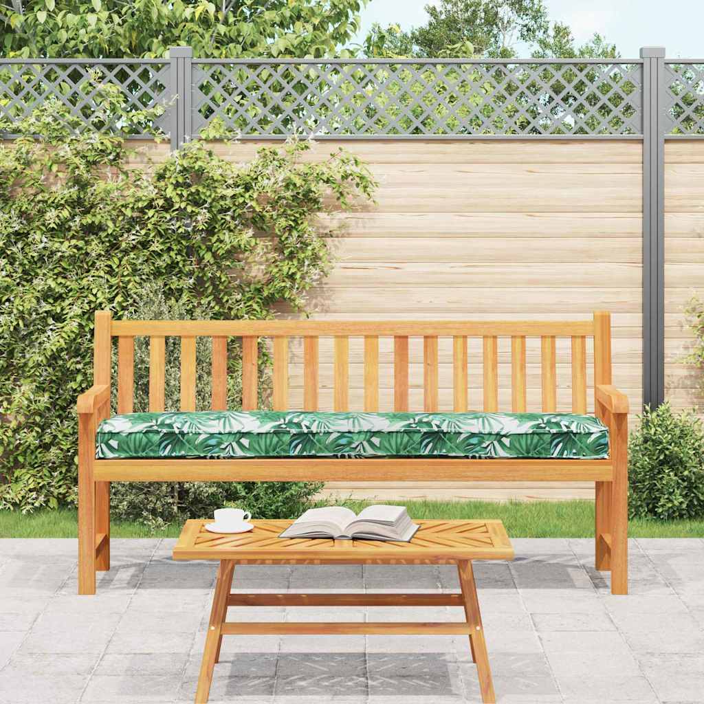 Cuscino per pallet Floreale Motivo Foglia Verde 180 x 40 x 8 cm | homemem39