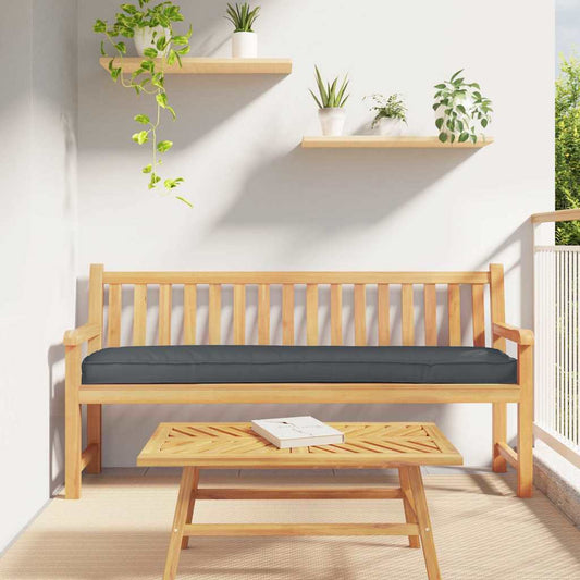 Cuscino per pallet Antracite 200 x 40 x 8 cm Tessuto Oxford | homemem39