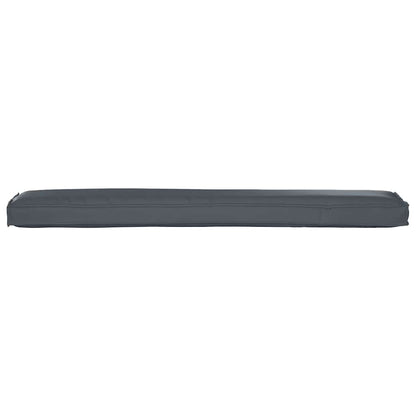 Cuscino per pallet Antracite 200 x 40 x 8 cm Tessuto Oxford | homemem39