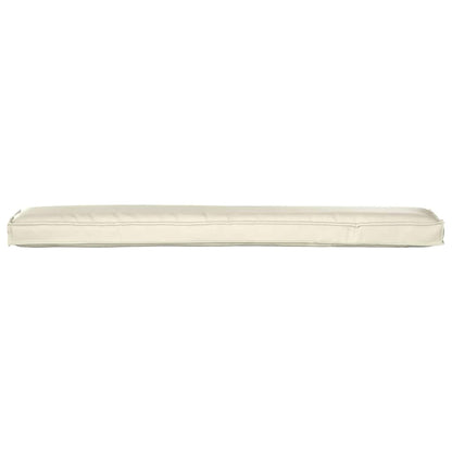Cuscino per pallet Crema 200 x 40 x 8 cm Tessuto Oxford | homemem39