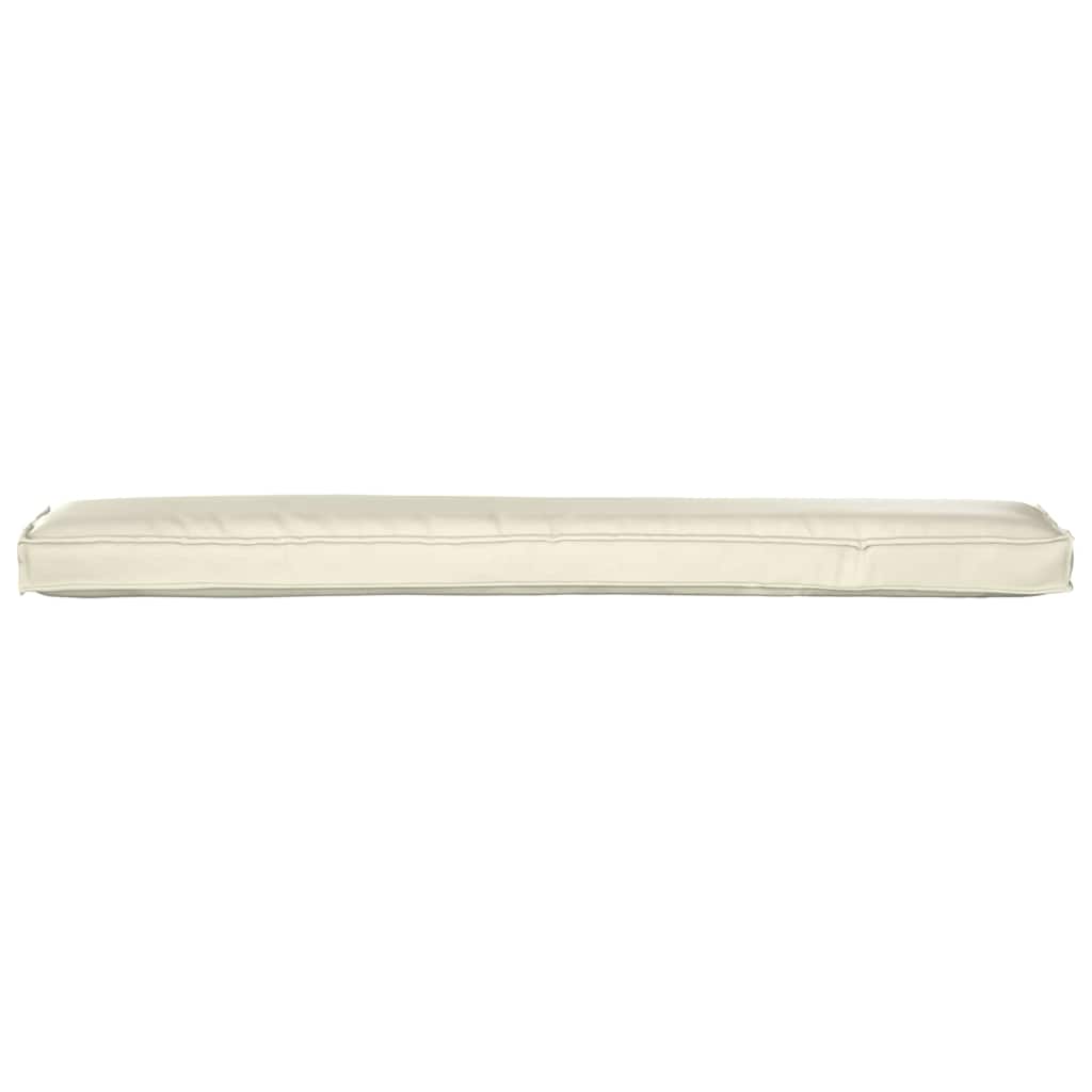 Cuscino per pallet Crema 200 x 40 x 8 cm Tessuto Oxford