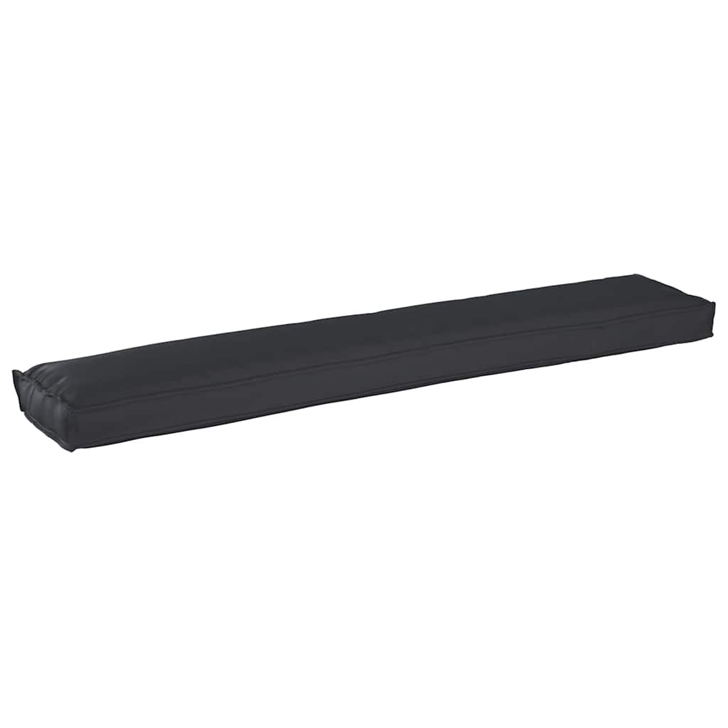 Cuscino per pallet Nero 200 x 40 x 8 cm Tessuto Oxford | homemem39