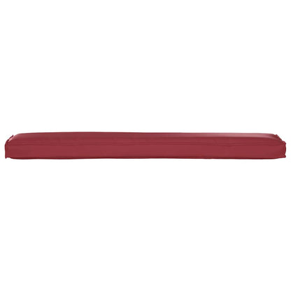 Cuscino per pallet Rosso Vino 200 x 40 x 8 cm Tessuto Oxford | homemem39