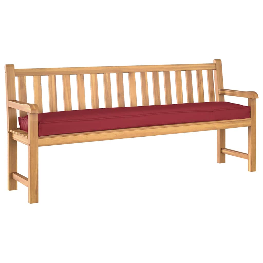 Cuscino per pallet Rosso Vino 200 x 40 x 8 cm Tessuto Oxford | homemem39
