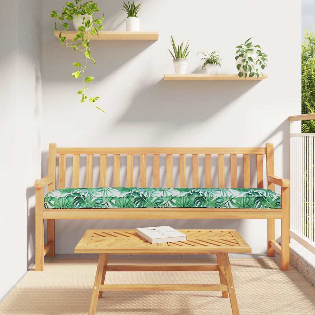 Cuscino per pallet Motivo Foglia 200 x 40 x 8 cm Tessuto Oxford | homemem39