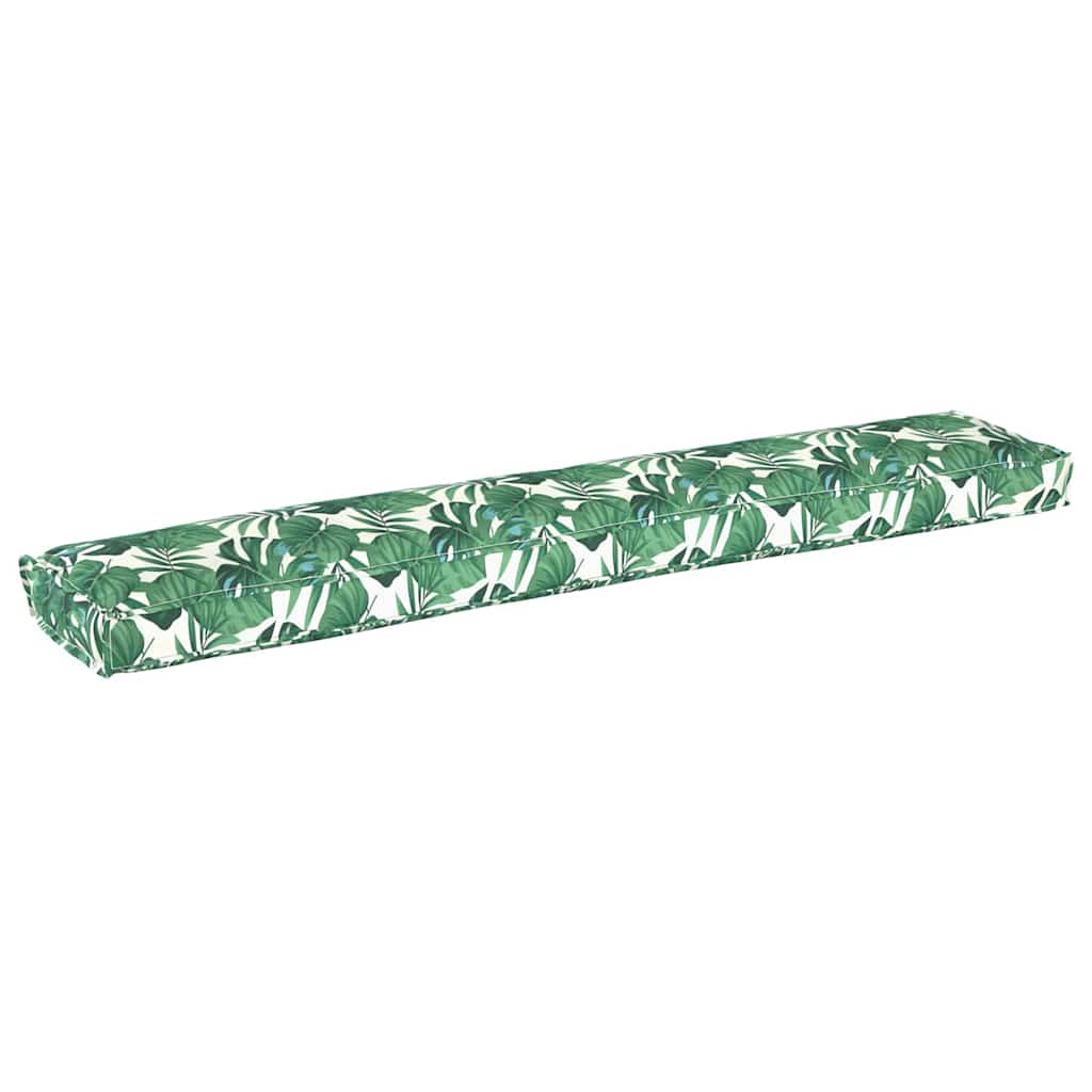 Cuscino per pallet Motivo Foglia 200 x 40 x 8 cm Tessuto Oxford | homemem39