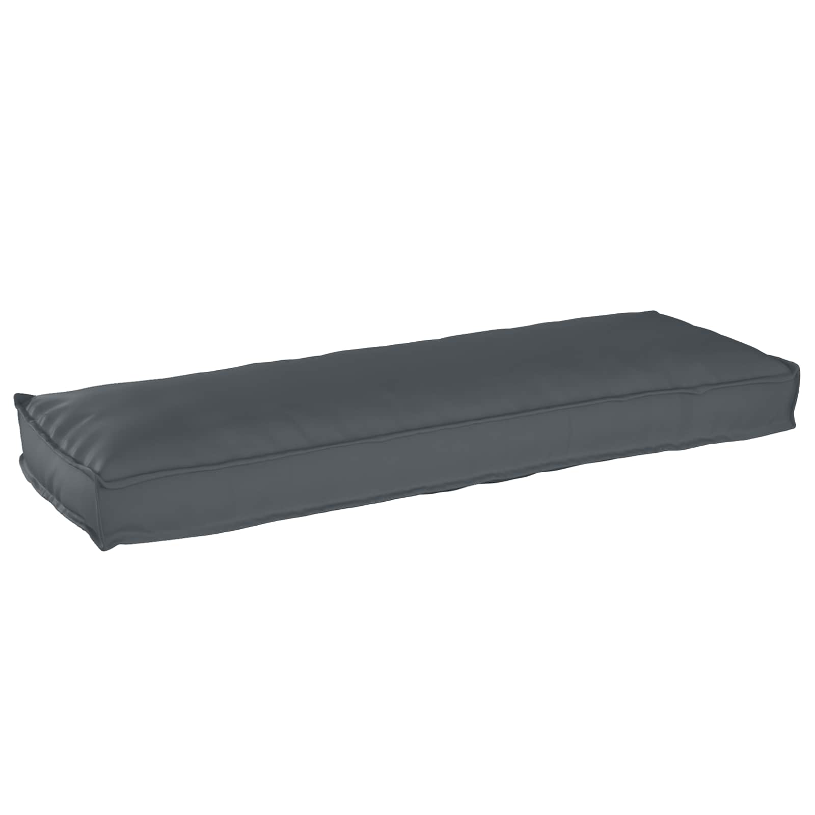 Set di Cuscini per Pallet 2 pcs Antracite 120 x 40 x 8 cm | homemem39