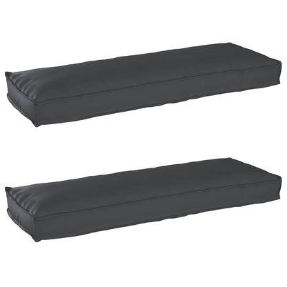 Set di Cuscini per Pallet 2 pcs Nero 120 x 40 x 8 cm | homemem39