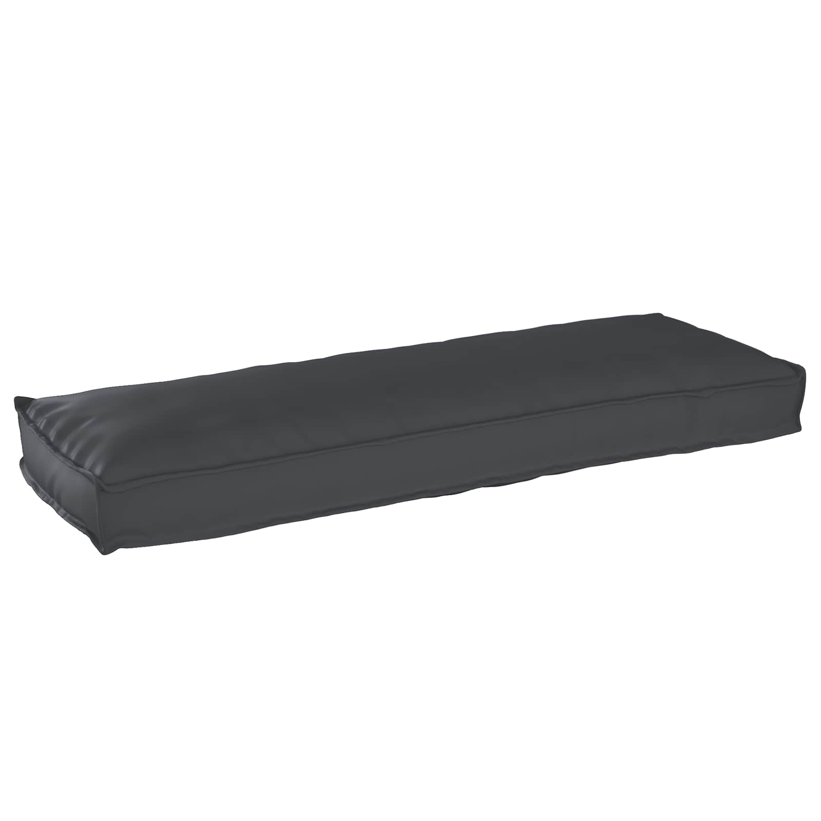 Set di Cuscini per Pallet 2 pcs Nero 120 x 40 x 8 cm | homemem39