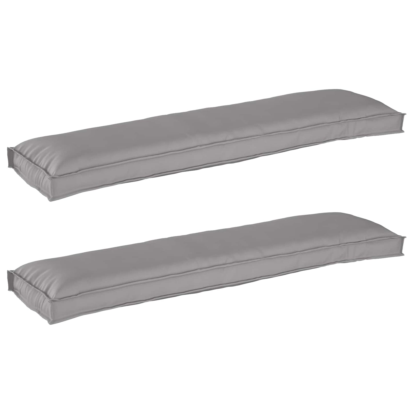 Set di Cuscini per Pallet 2 pcs Grigio 150 x 40 x 8 cm | homemem39