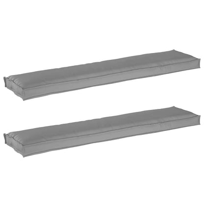 Set di Cuscini per Pallet 2 pcs Grigio 180 x 40 x 8 cm | homemem39