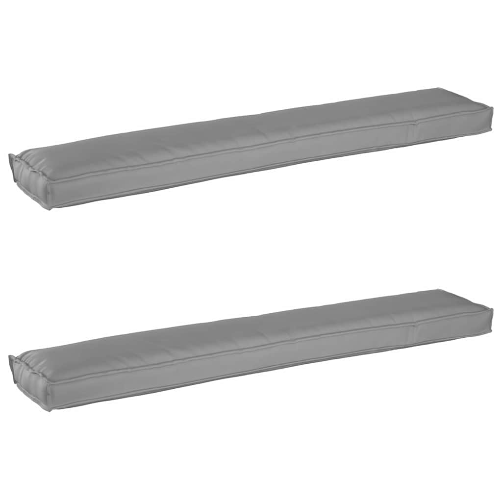 Set di Cuscini per Pallet 2 pcs Grigio 200 x 40 x 8 cm | homemem39