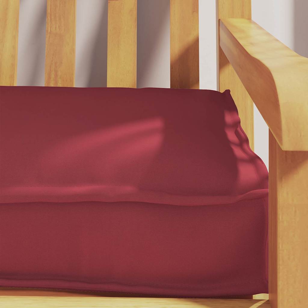 Set di Cuscini per Pallet 2 pcs Rosso Vino 200 x 40 x 8 cm | homemem39