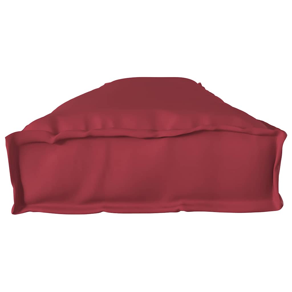 Set di Cuscini per Pallet 2 pcs Rosso Vino 200 x 40 x 8 cm | homemem39