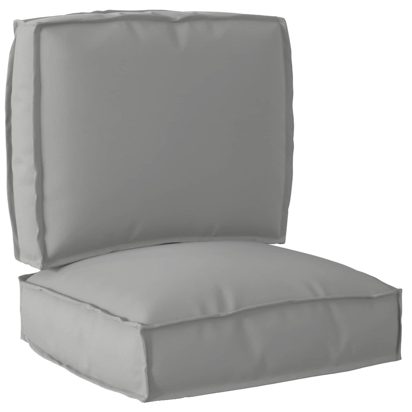Set di Cuscini per Pallet 2 pcs Grigio 50 x 50 x 12 cm | homemem39