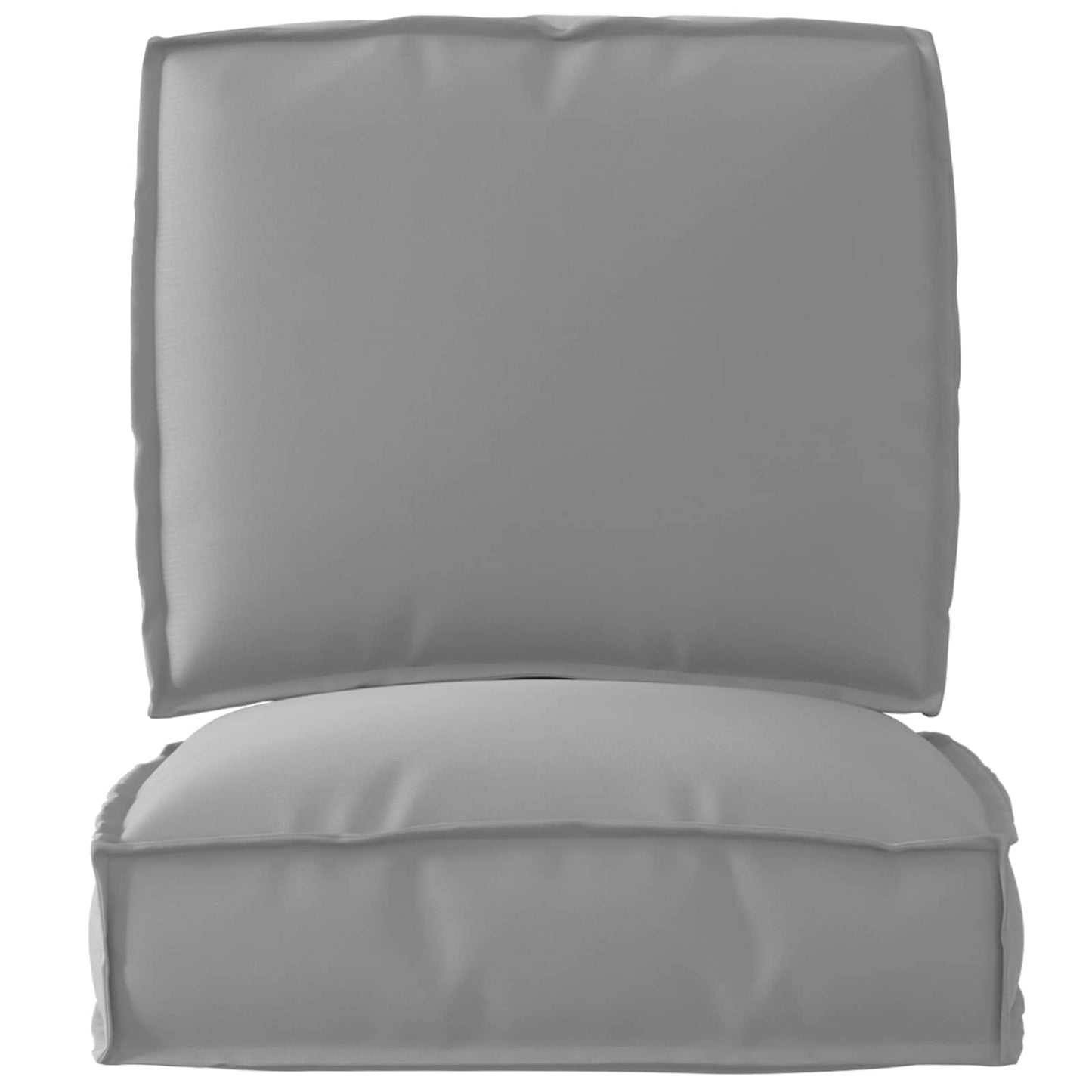 Set di Cuscini per Pallet 2 pcs Grigio 50 x 50 x 12 cm | homemem39