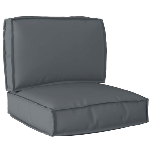 Set di Cuscini per Pallet 2 pcs Antracite Tessuto Oxford | homemem39