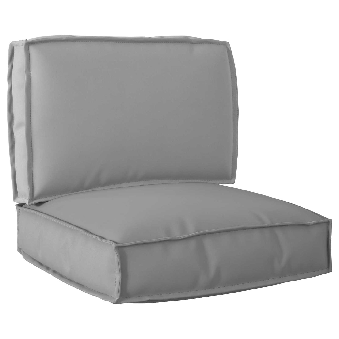 Set di Cuscini per Pallet 2 pcs Grigio Tessuto Oxford | homemem39