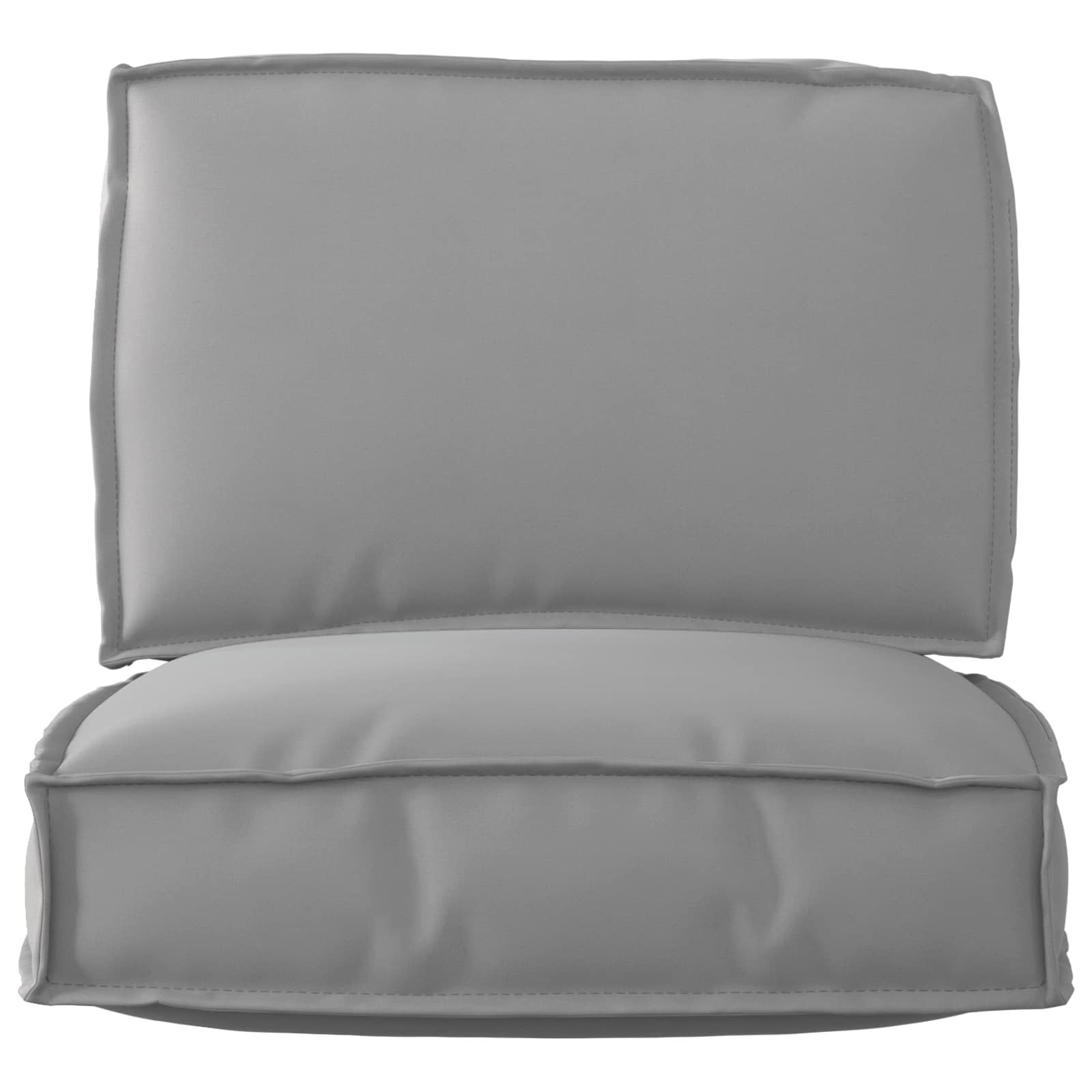 Set di Cuscini per Pallet 2 pcs Grigio Tessuto Oxford | homemem39