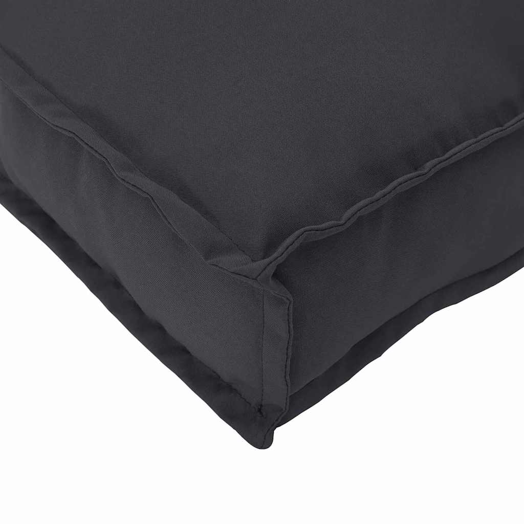 Set di Cuscini per Pallet 2 pcs Nero Tessuto Oxford | homemem39