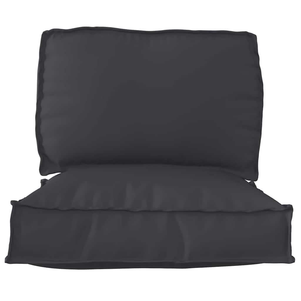 Set di Cuscini per Pallet 2 pcs Nero Tessuto Oxford | homemem39