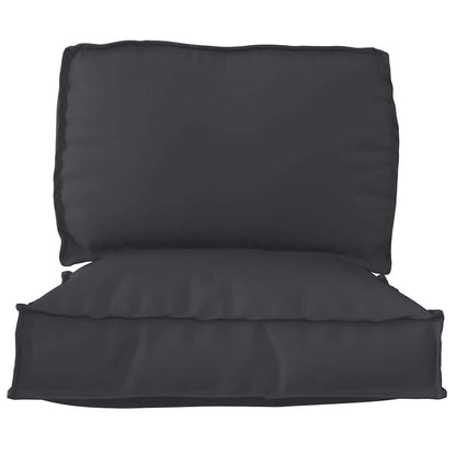Set di Cuscini per Pallet 2 pcs Nero Tessuto Oxford | homemem39