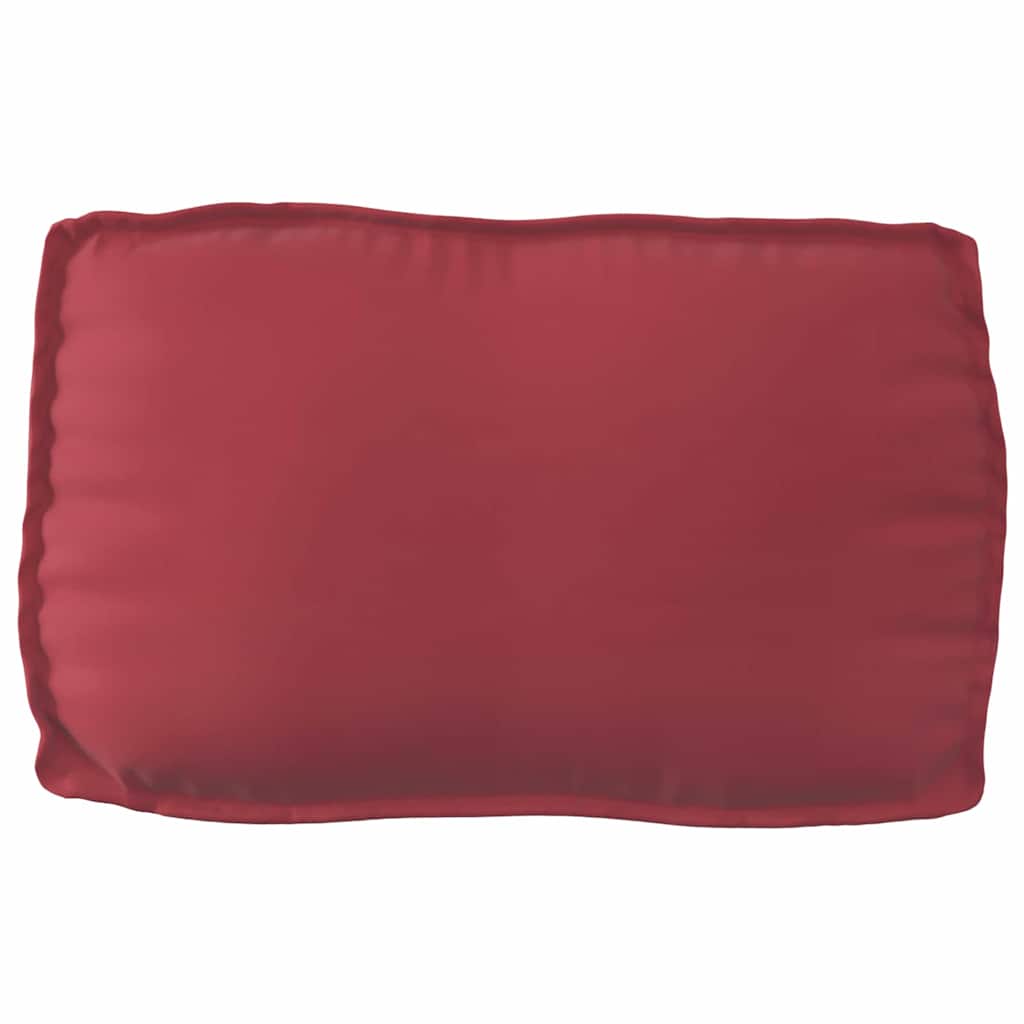 Set di Cuscini per Pallet 2 pcs Rosso Vino Tessuto Oxford | homemem39