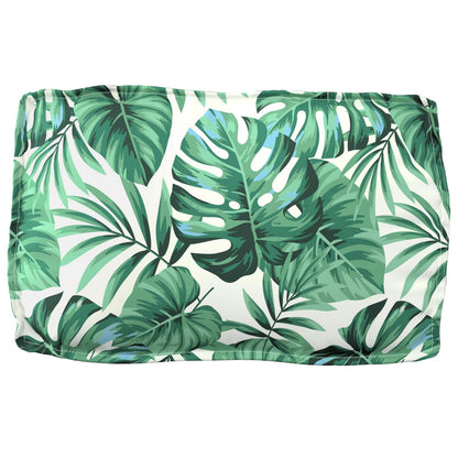 Set di Cuscini per Pallet Floreale 2 pcs Motivo Foglia Verde
