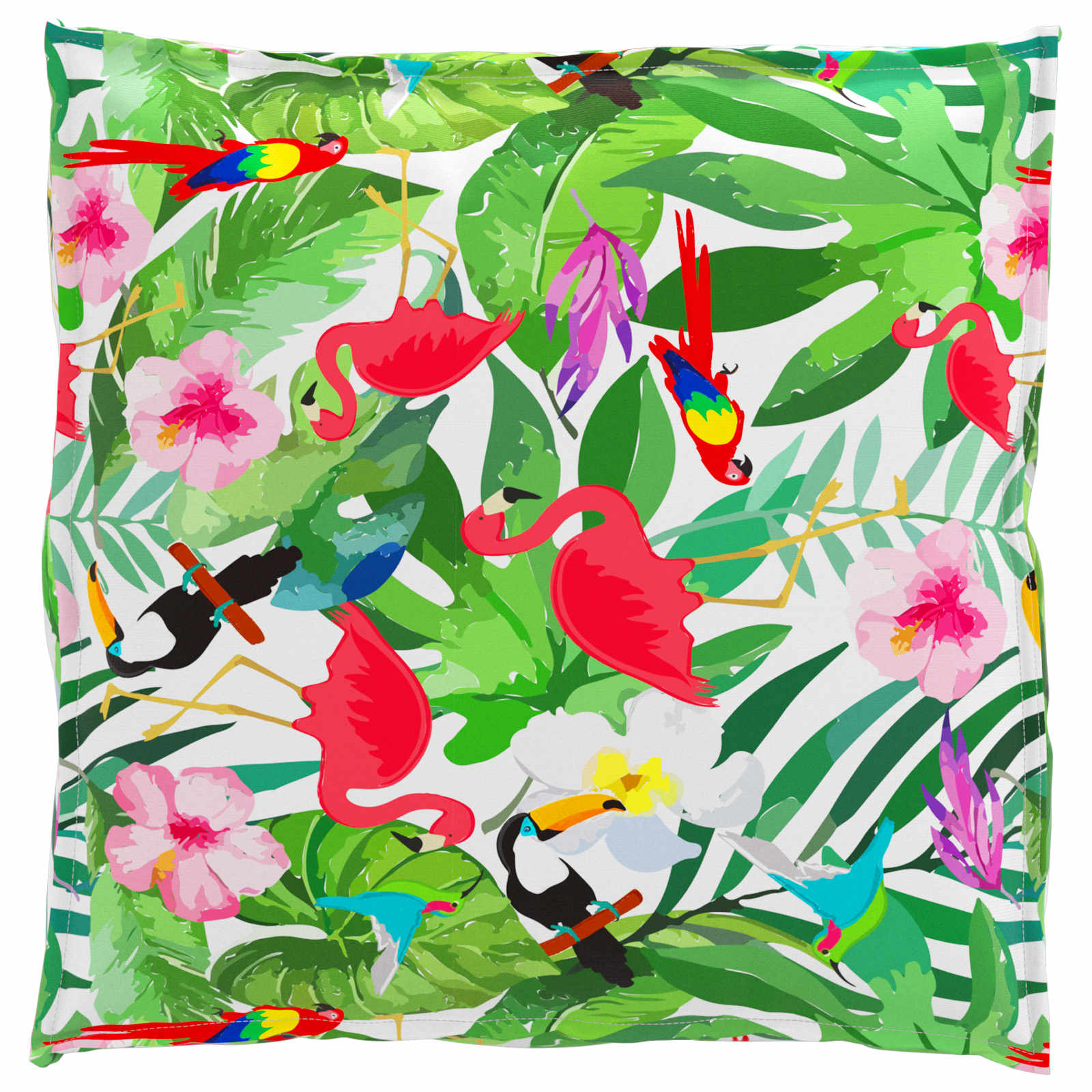 Set di Cuscini per Pallet Floreale 2 pcs Giungla Tropicale | homemem39