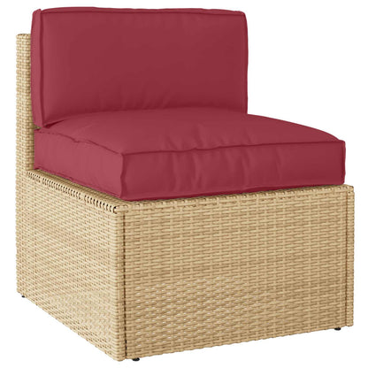 Set di Cuscini per Pallet Tessuto Oxford Beige 80 x 80 x 52 cm