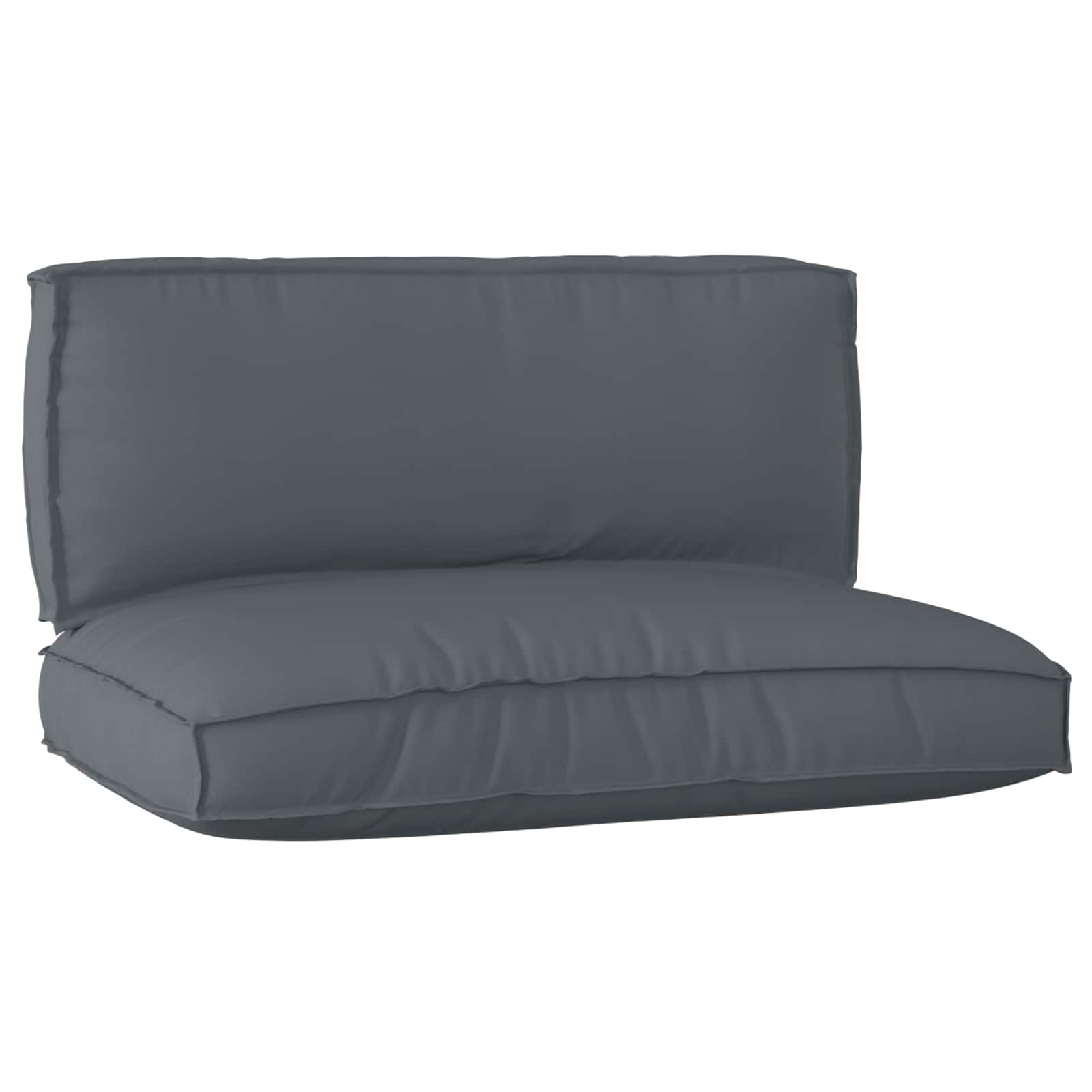 Set di Cuscini per Pallet 2 pcs Antracite Tessuto Oxford | homemem39