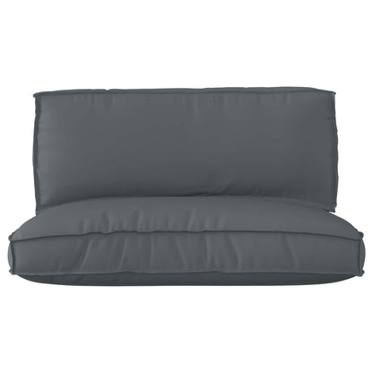 Set di Cuscini per Pallet 2 pcs Antracite Tessuto Oxford | homemem39