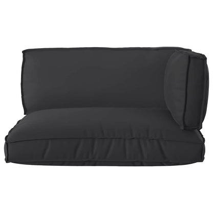 Set di Cuscini per Pallet 3 pcs Nero Tessuto Oxford | homemem39