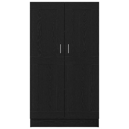 Armadio per Libri Rovere Nero 82,5 x 30,5 x 150 cm | homemem39