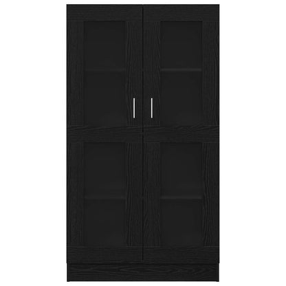 Armadio per Libri Rovere Nero 82,5 x 30,5 x 150 cm