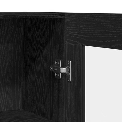 Armadio per Libri Rovere nero 82,5 x 30,5 x 185 cm | homemem39