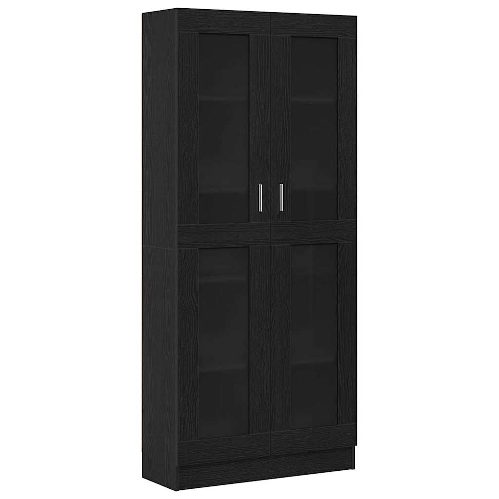 Armadio per Libri Rovere nero 82,5 x 30,5 x 185 cm | homemem39