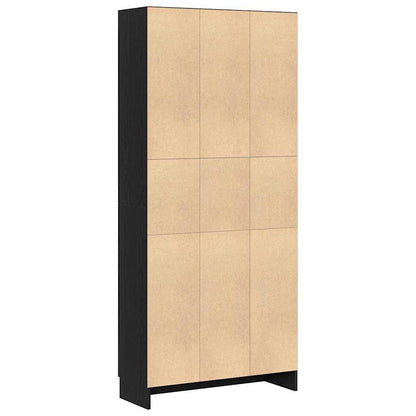 Armadio per Libri Rovere nero 82,5 x 30,5 x 185 cm | homemem39