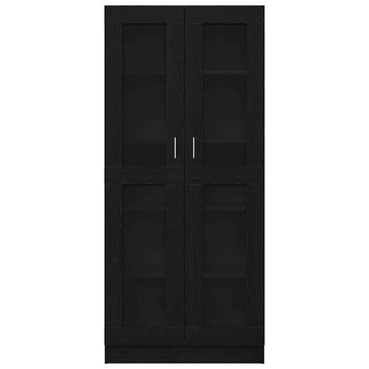 Armadio per Libri Rovere nero 82,5 x 30,5 x 185 cm | homemem39