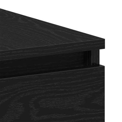 Scrivania Rovere Nero 140 x 50 x 76 cm Legno multistrato
