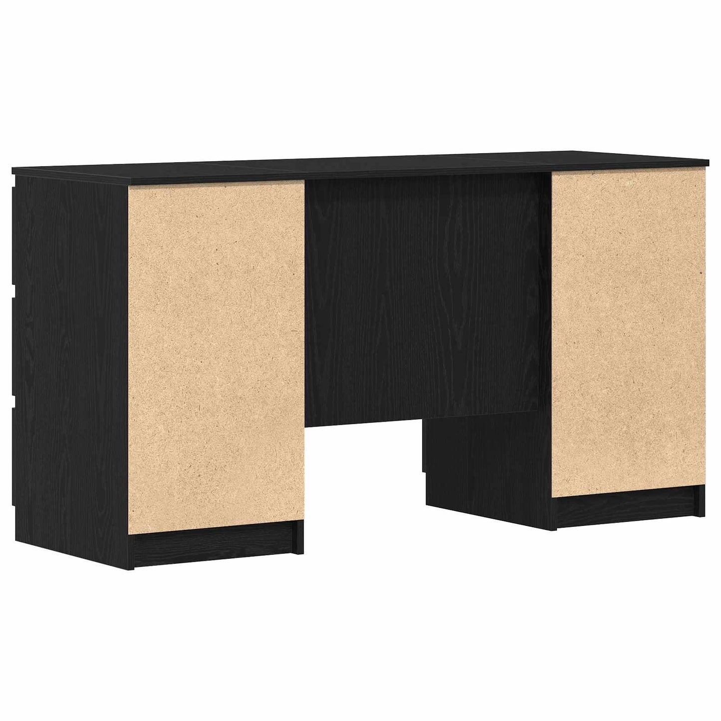 Scrivania Rovere Nero 140 x 50 x 76 cm Legno multistrato
